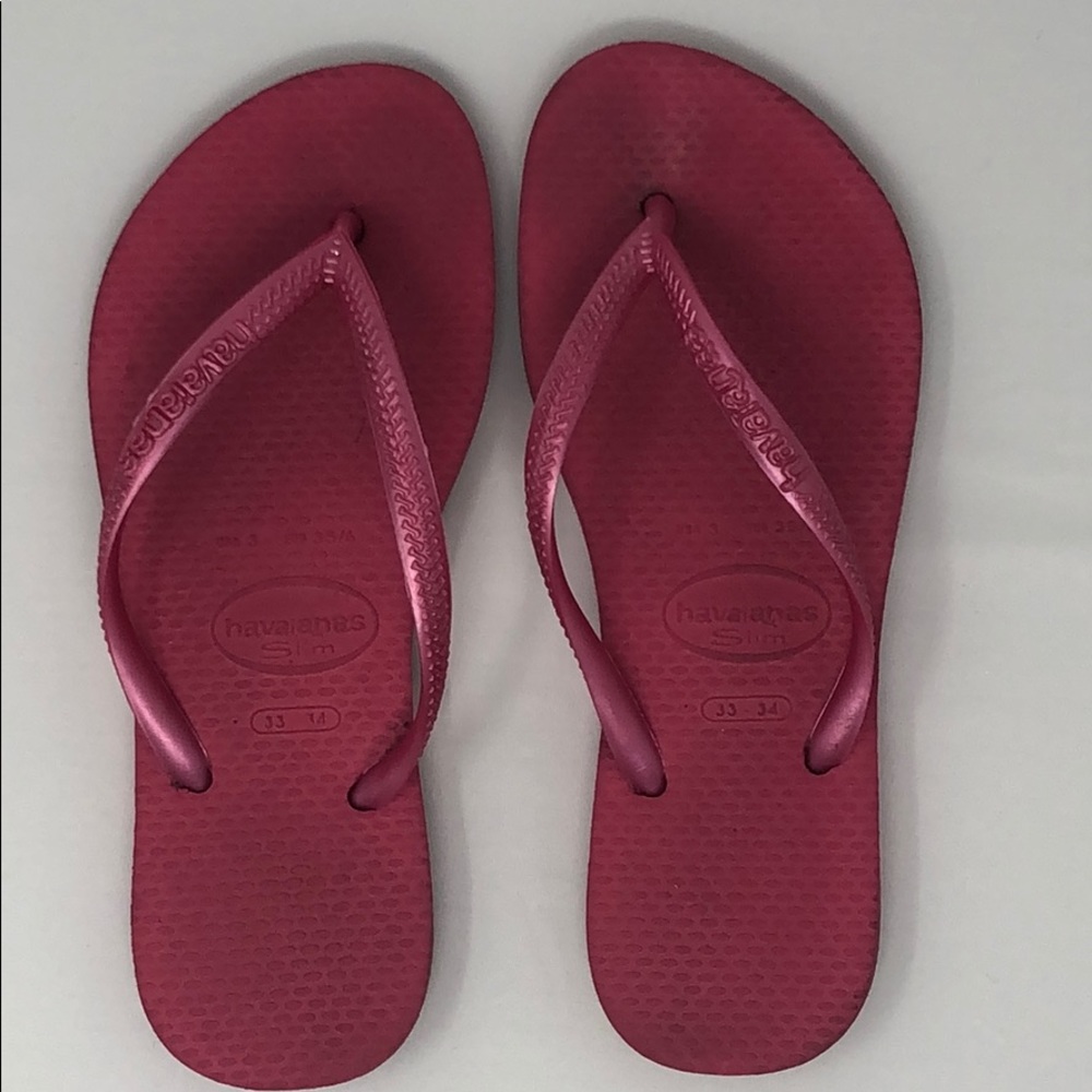 Pink Slim Havaiana. Size 3.